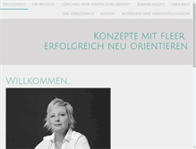 Tablet Screenshot of coaching-mit-fleer.com